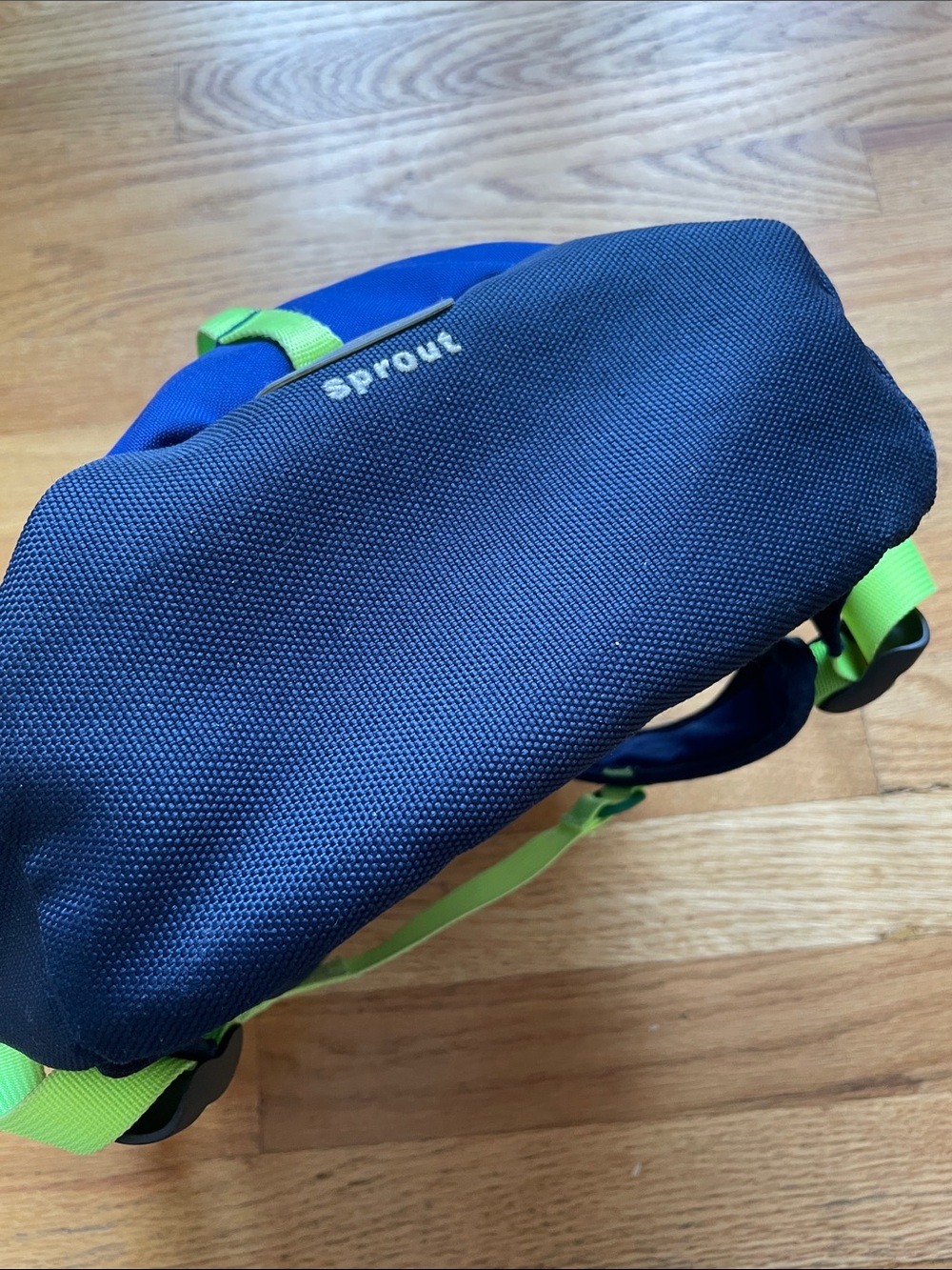 The North Face Kids Sprout Backpack in Blue and Lime - Picture 16 of 16